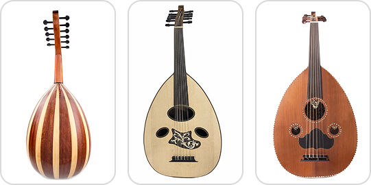 Three ouds grouped together